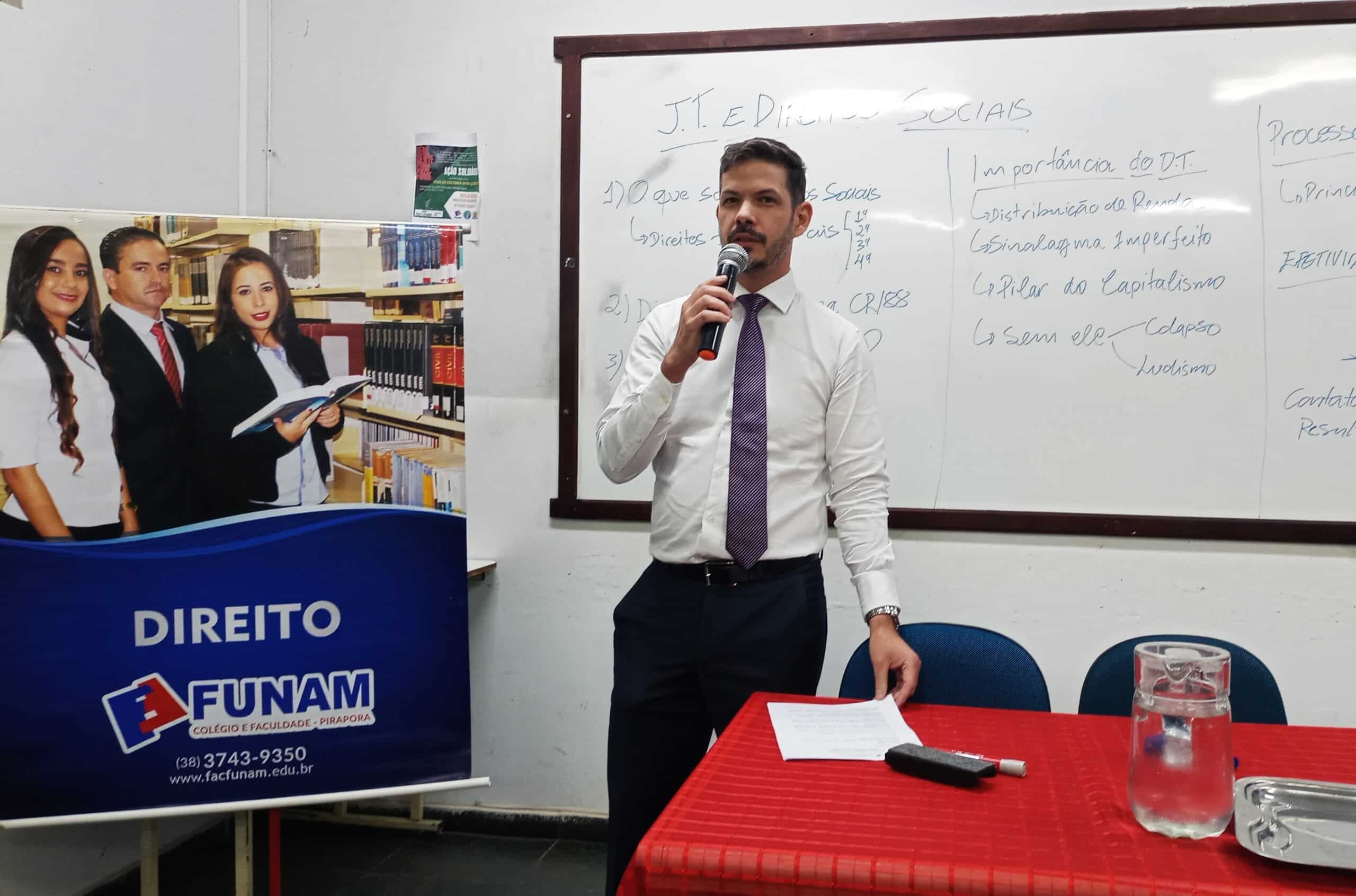 Read more about the article Curso de Direito da Funam participam de palestra com Juiz do Trabalho 