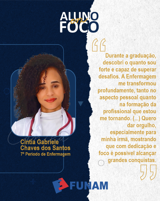 No momento, você está visualizando Aluno em Foco: Cintia Gabriele, a futura enfermeira que transformou dor em cuidado
