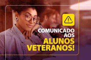 Leia mais sobre o artigo COMUNICADO AOS ALUNOS VETERANOS