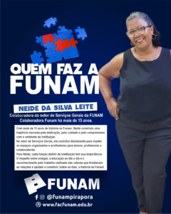 Leia mais sobre o artigo Quem Faz a Funam: conheça a história e a dedicação de Neide da Silva Leite